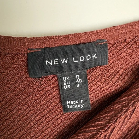 New Brown Ruched Tank Top - Picture 2 of 3